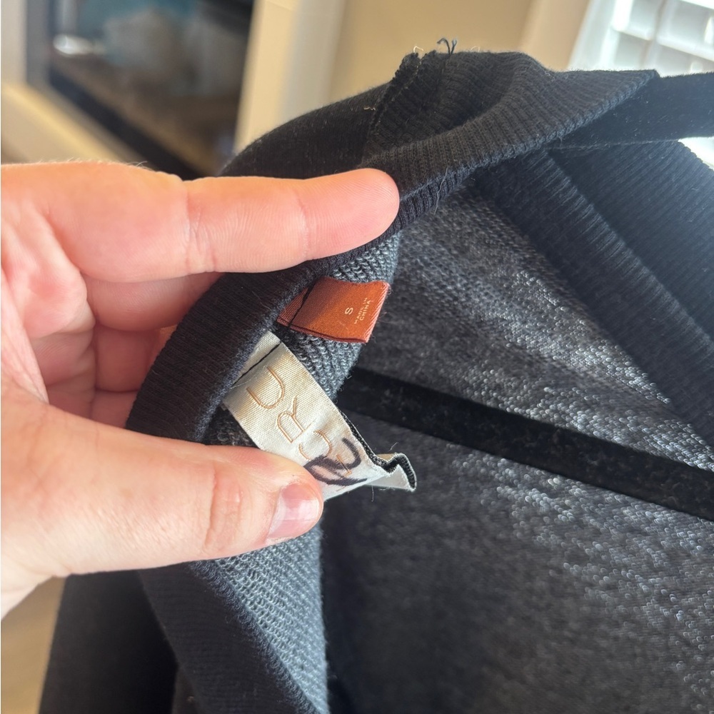 Pilcro Black Off-the-Shoulder Cross-Back Sweater - Picture 4 of 7